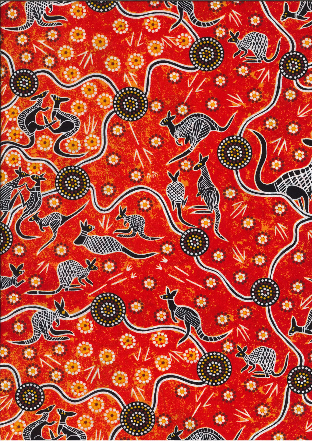 Kangaroo Dreaming 2 Red By G.I. Waitairie