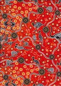 Kangaroo Dreaming 2 Red By G.I. Waitairie