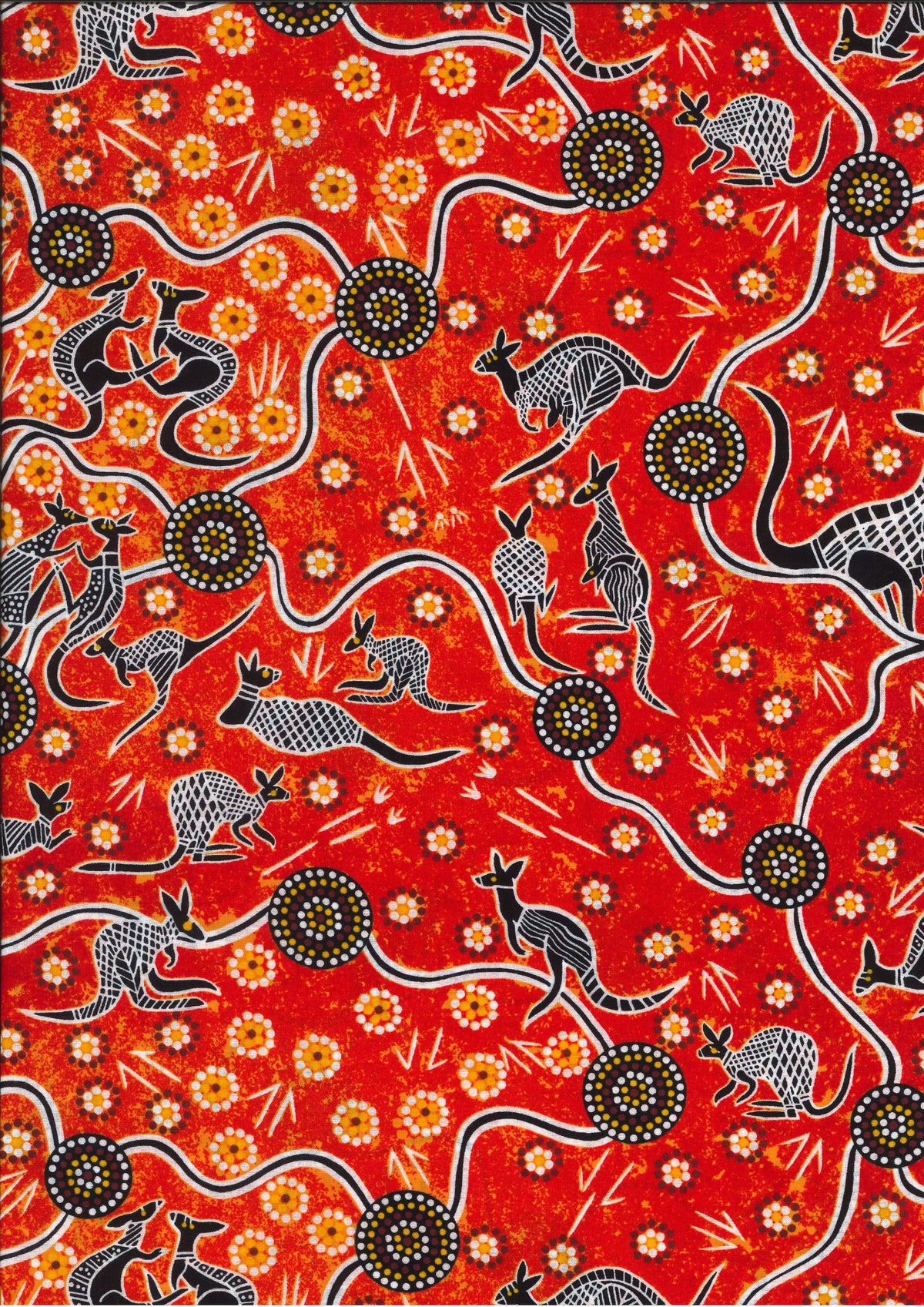 Kangaroo Dreaming 2 Red By G.I. Waitairie