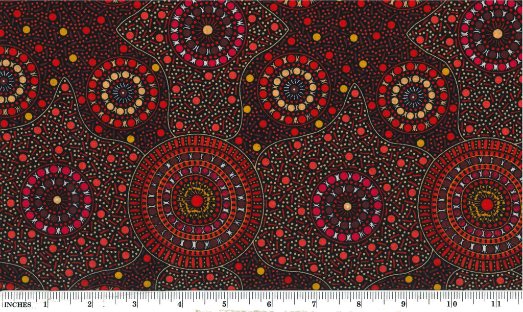 Waterhole And Riverbed Flame Orange By: Cathy Turner