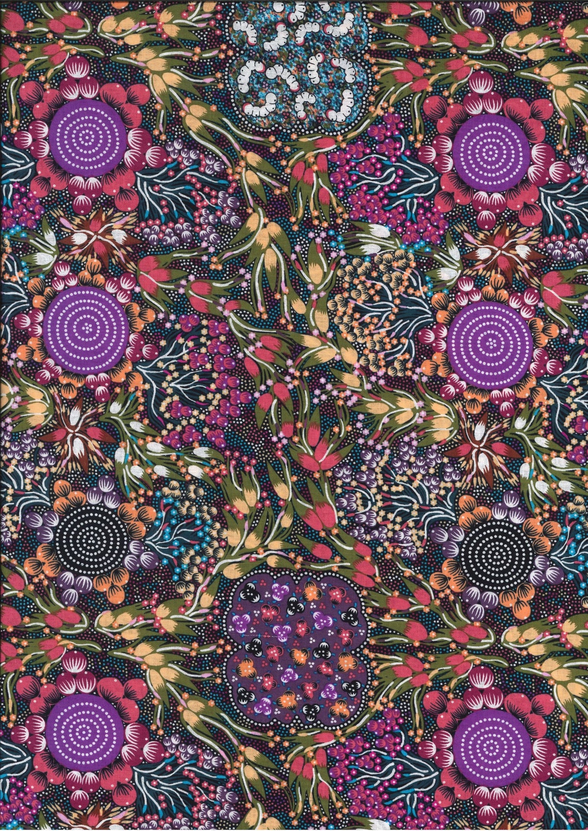 Bush Plum + Bush Banana Dreaming Burgundy By Marilyn Abbott