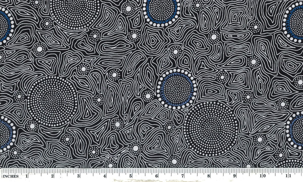 Wild Bush Flowers Dreaming Black By Tanya Price