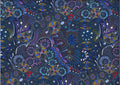 Bush Tucker After Rain in NT Blue By Mariyne Doolan