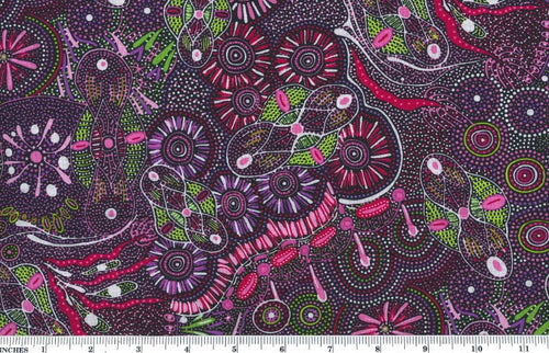 Bush Tucker After Rain in NT Blue By Mariyne Doolan