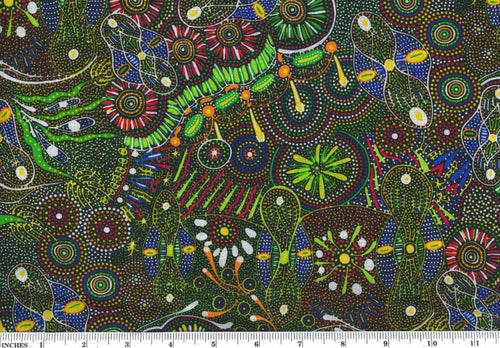 Bush Tucker After Rain in NT Blue By Mariyne Doolan