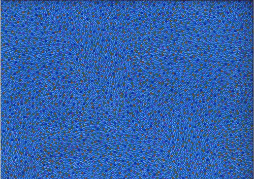 Bush Worm Blue By Esmerelda Woods