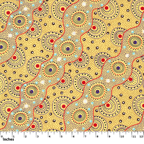 Bush Dreamings of Utopia Yellow by Tanya Price
