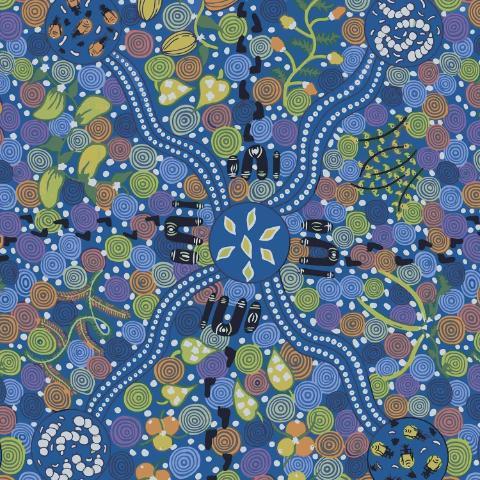 Corroboree Blue by Donna Mcnamara