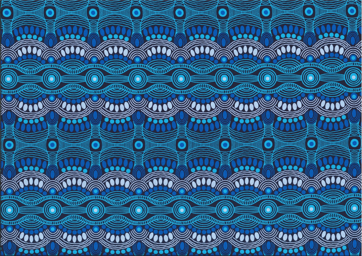 Desert Flora Blue by Roseanne Ellis
