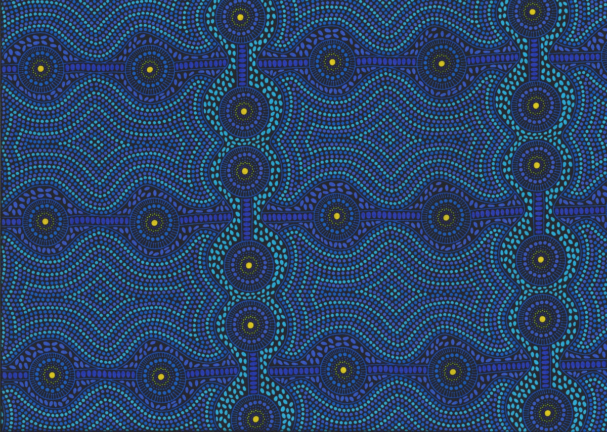 Desert Landscape Blue by Roseanne Ellis
