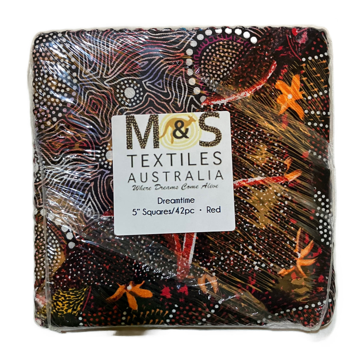 Dreamtime 5" Square Pack - Red