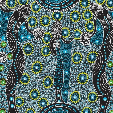 Dancing Spirit Blue by Colleen Wallace