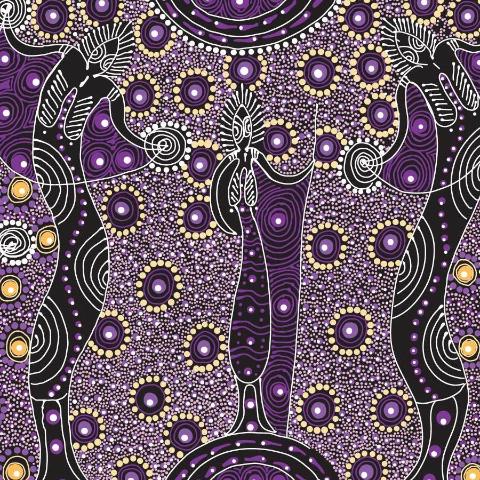 Dancing Spirit Purple by Colleen Wallace