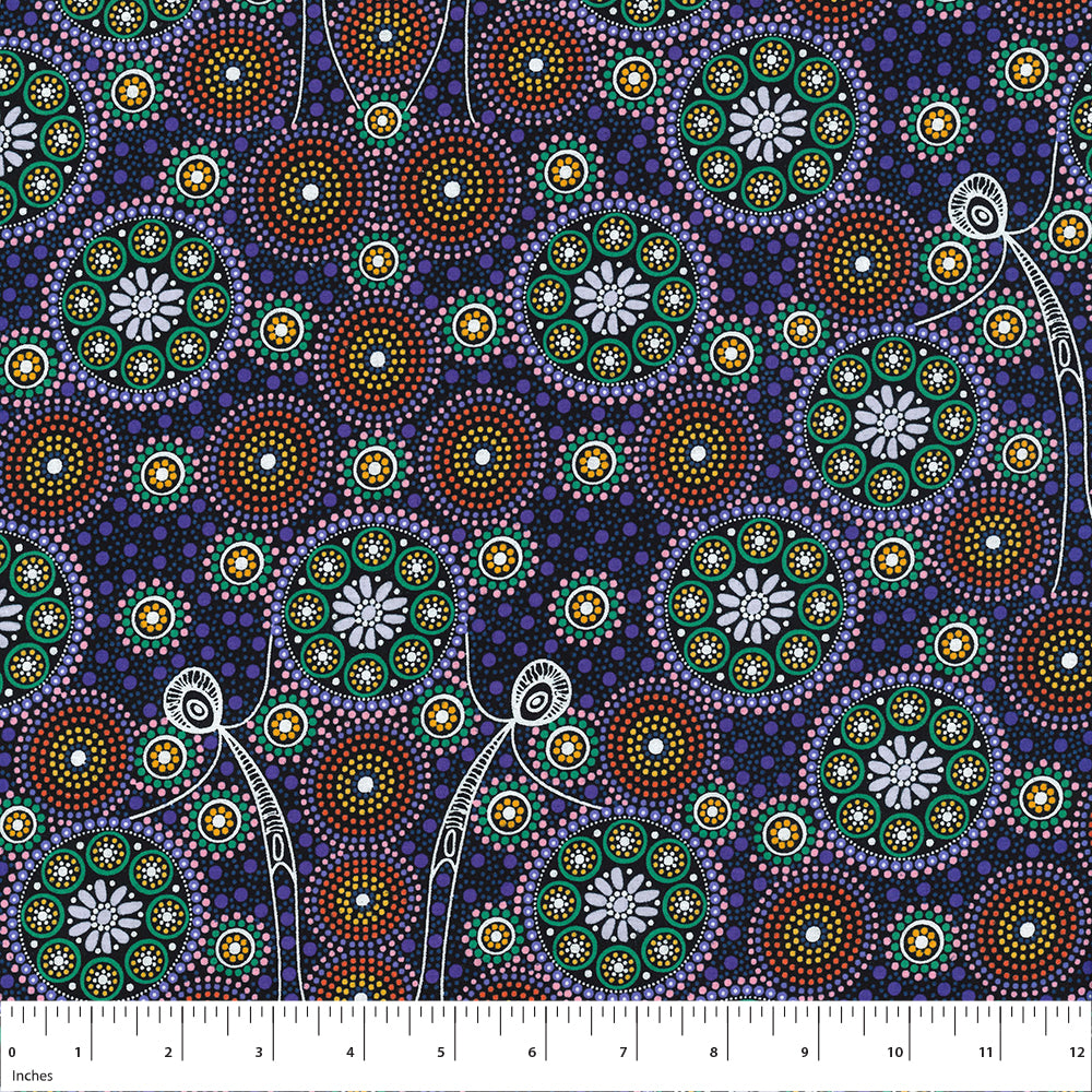 Gathering Bush Tucker Purple by Gloria Doolan