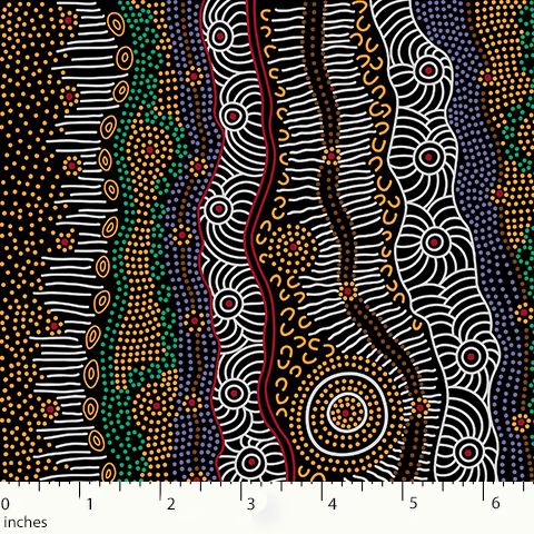 Gathering by the Creek Brown by Janet Long Nakamarra