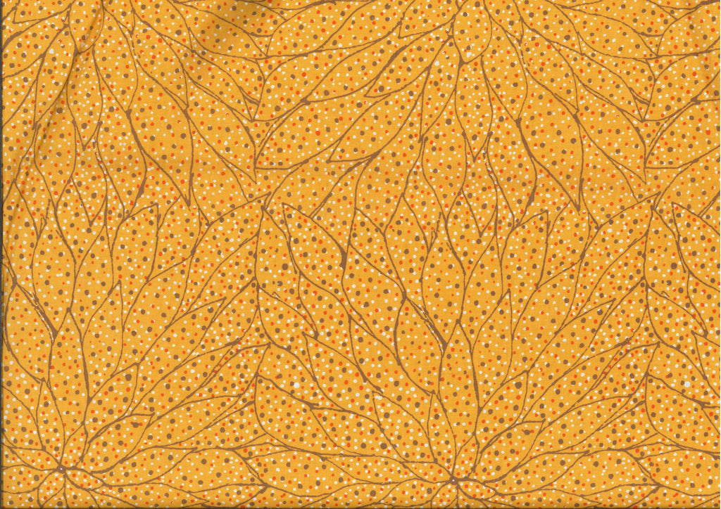 Fallen Leaves Yellow by Gracie Morton