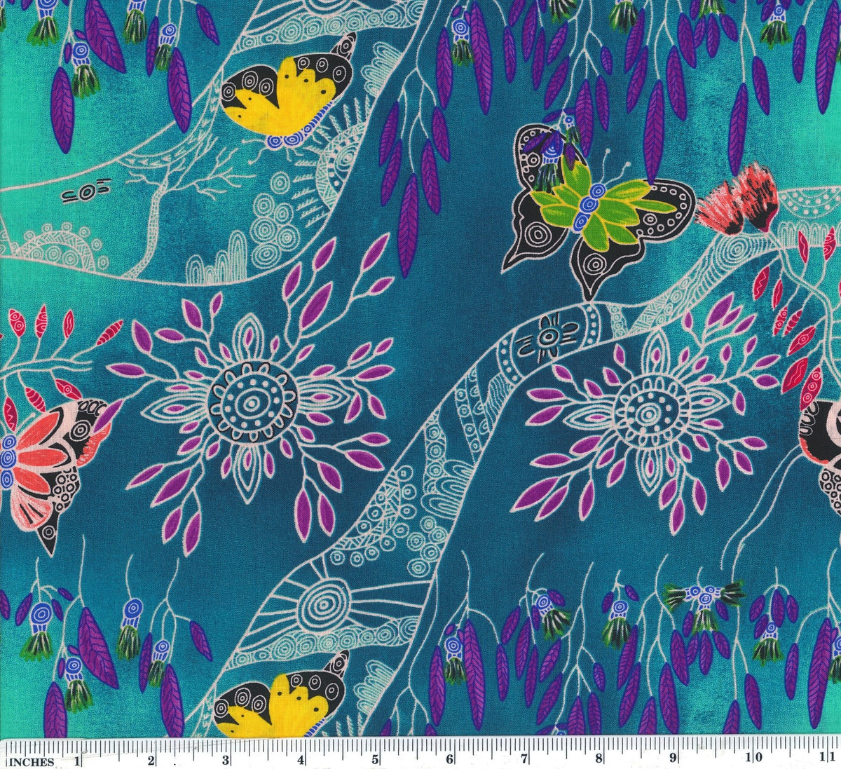 Bush Sweet Potatoe Blue by Audrey Napanangka Martin