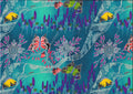 Bush Sweet Potatoe Blue by Audrey Napanangka Martin