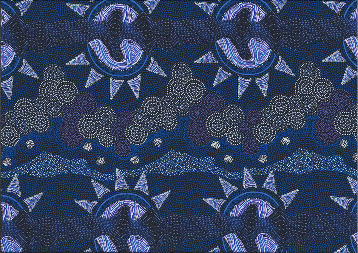 Sunset Night Dreaming Blue by Heather Kennedy