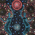 Two Sisters Collection Bush Tucker Aqua by Marlene Doolan