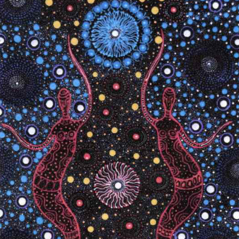 Two Sisters Collection Bush Tucker Blue by Marlene Doolan