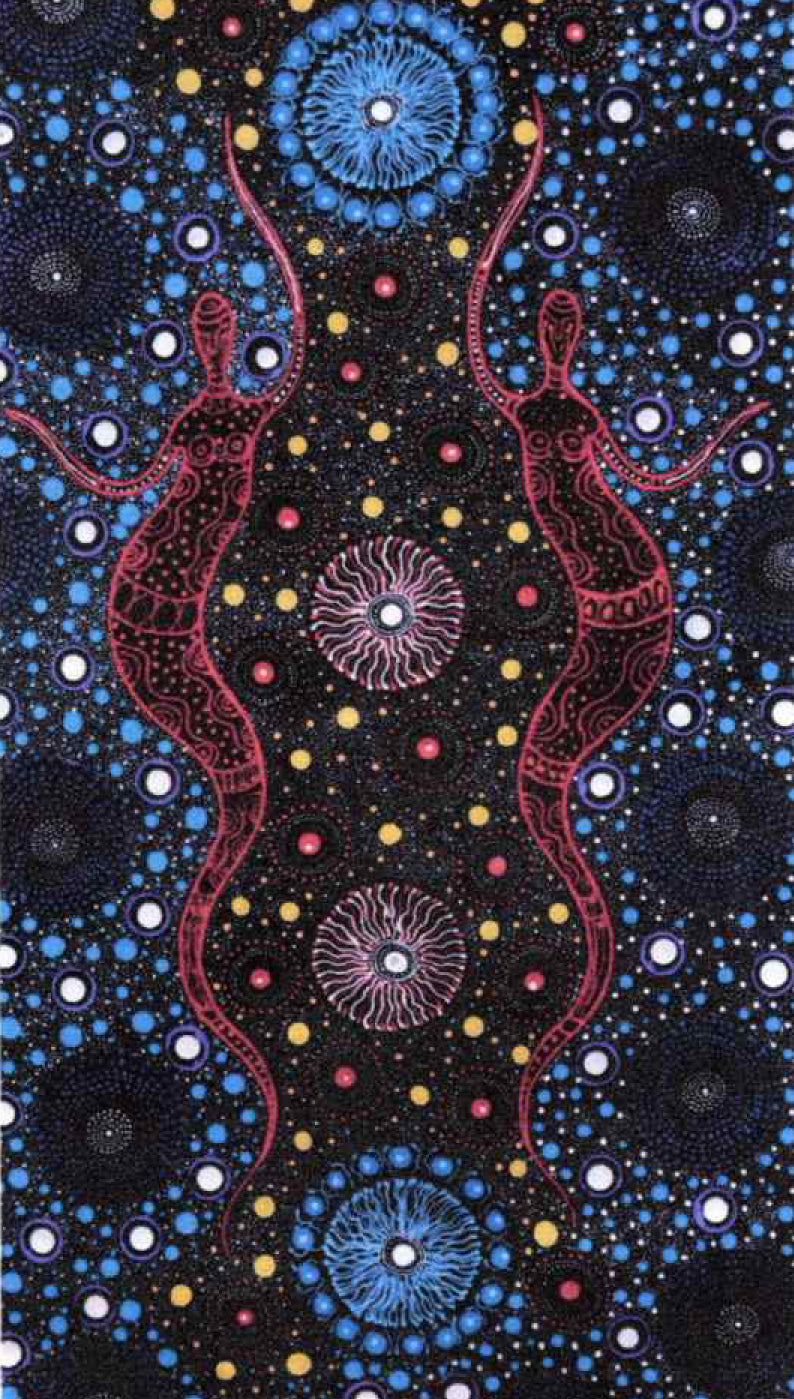 Two Sisters Collection Bush Tucker Blue by Marlene Doolan