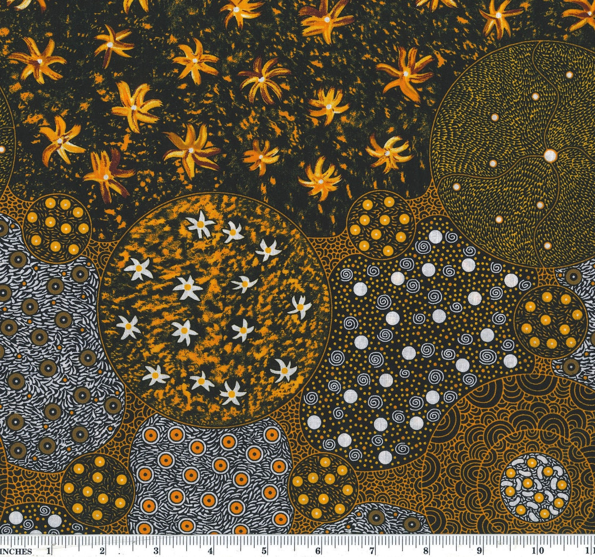 Bush Sweet Potatoe Blue by Audrey Napanangka Martin