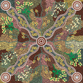 Yuendumu Bush Tomato Black by A M Napanangka